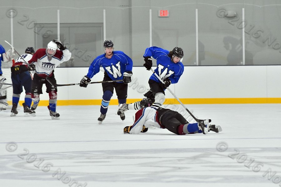 Wheaton College Men\'s Ice Hockey vs Middlesex Community College. - Photo By: KEITH NORDSTROM